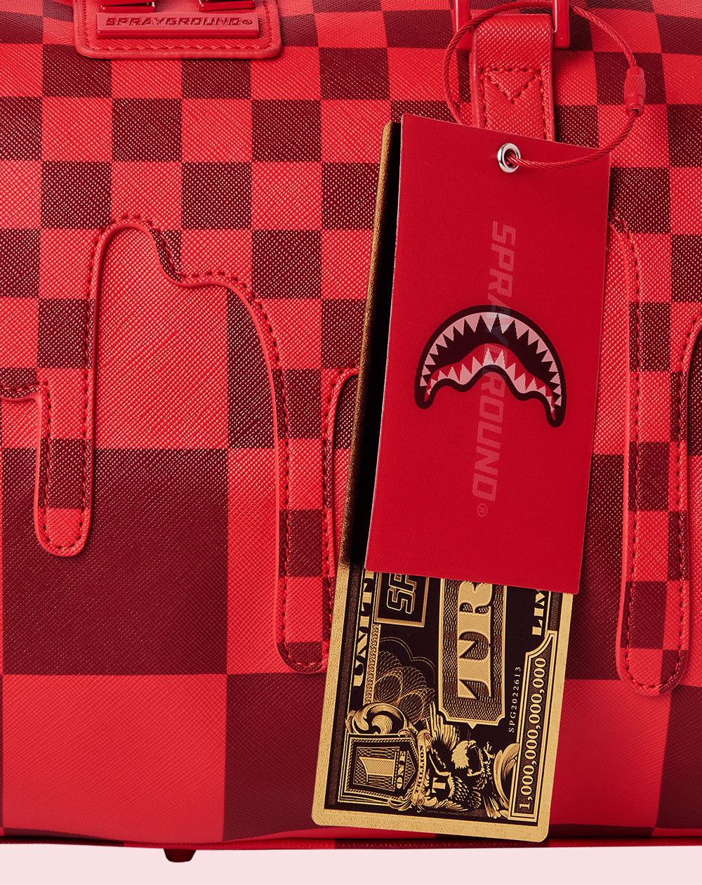 Sprayground Xtc Red Drip Mini Travel Duffle