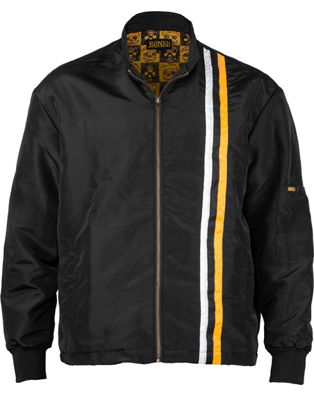 Black and gold shop bomber jacket mens