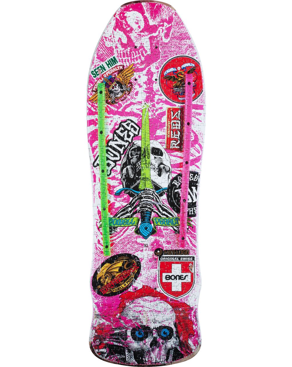 Quebra Cabe A Powell Peralta Skull Sword Geegah Pink