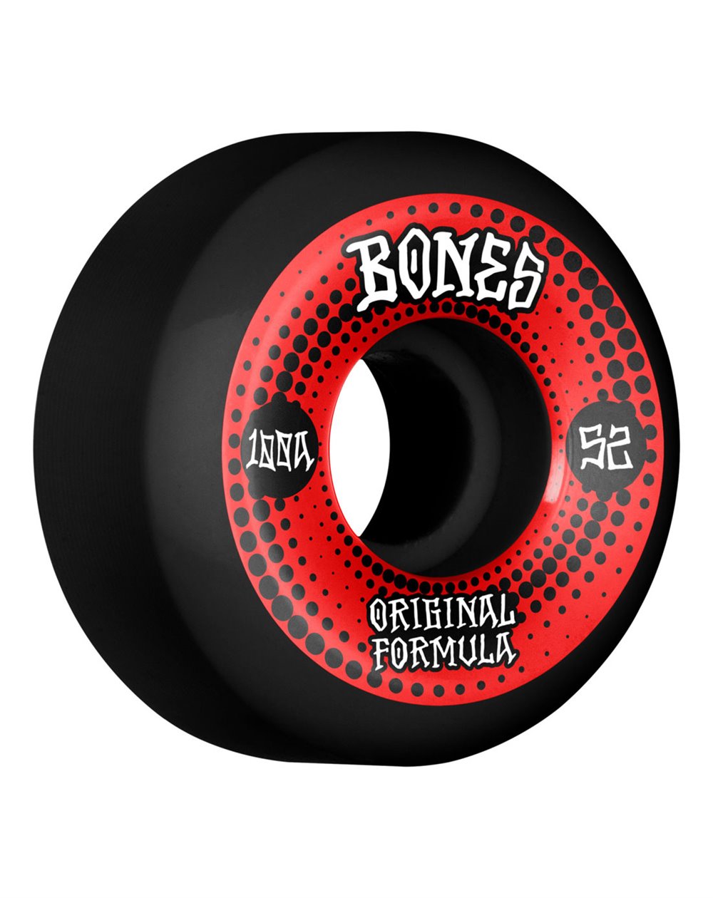 Bones Wheels Rodas Skate 100's V5 Sidecut 53mm 100A (Black)