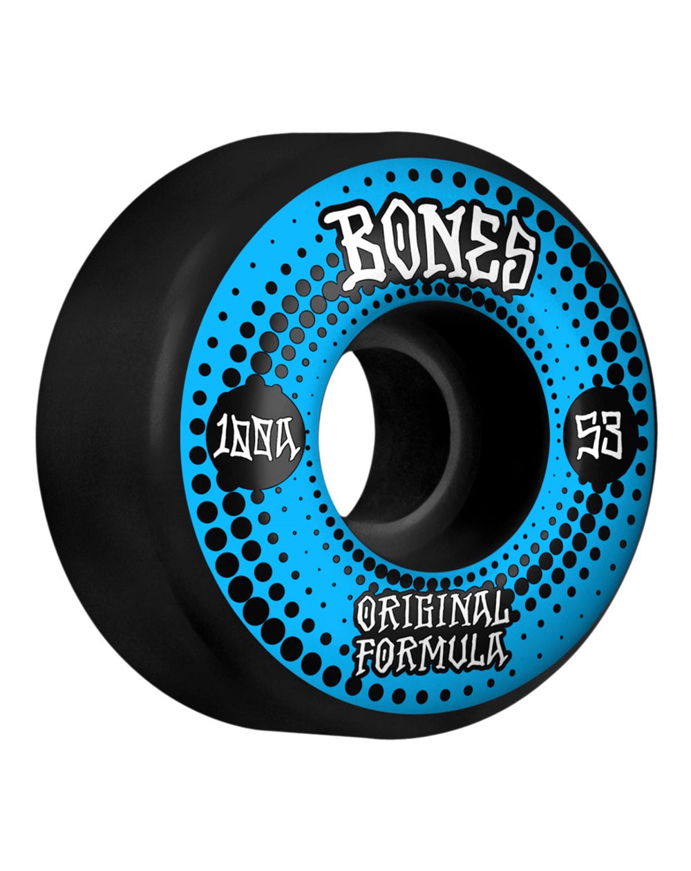 Bones Wheels Rodas Skate 100's V4 Wide 53mm 100A (Black)