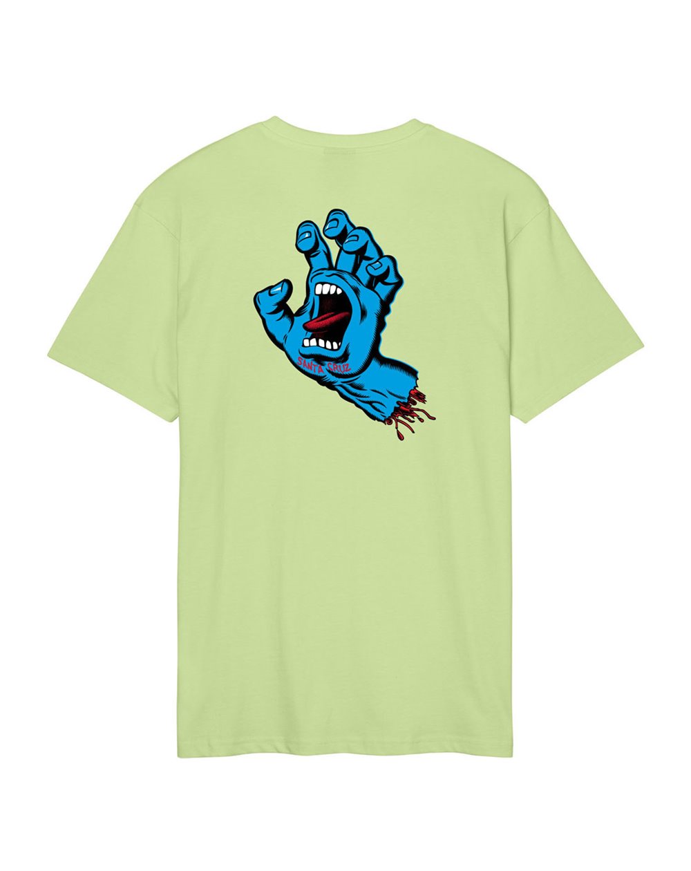 Santa Cruz Men's T-Shirt Screaming Hand Chest (Matcha)