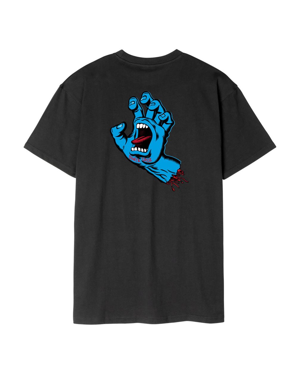 Santa Cruz Men's T-Shirt Screaming Hand Chest (Black)