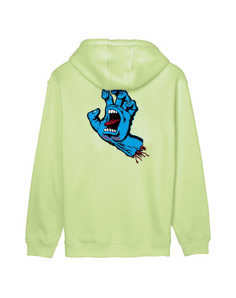 Santa Cruz Men's Hoodie Screaming Hand Chest (Matcha)