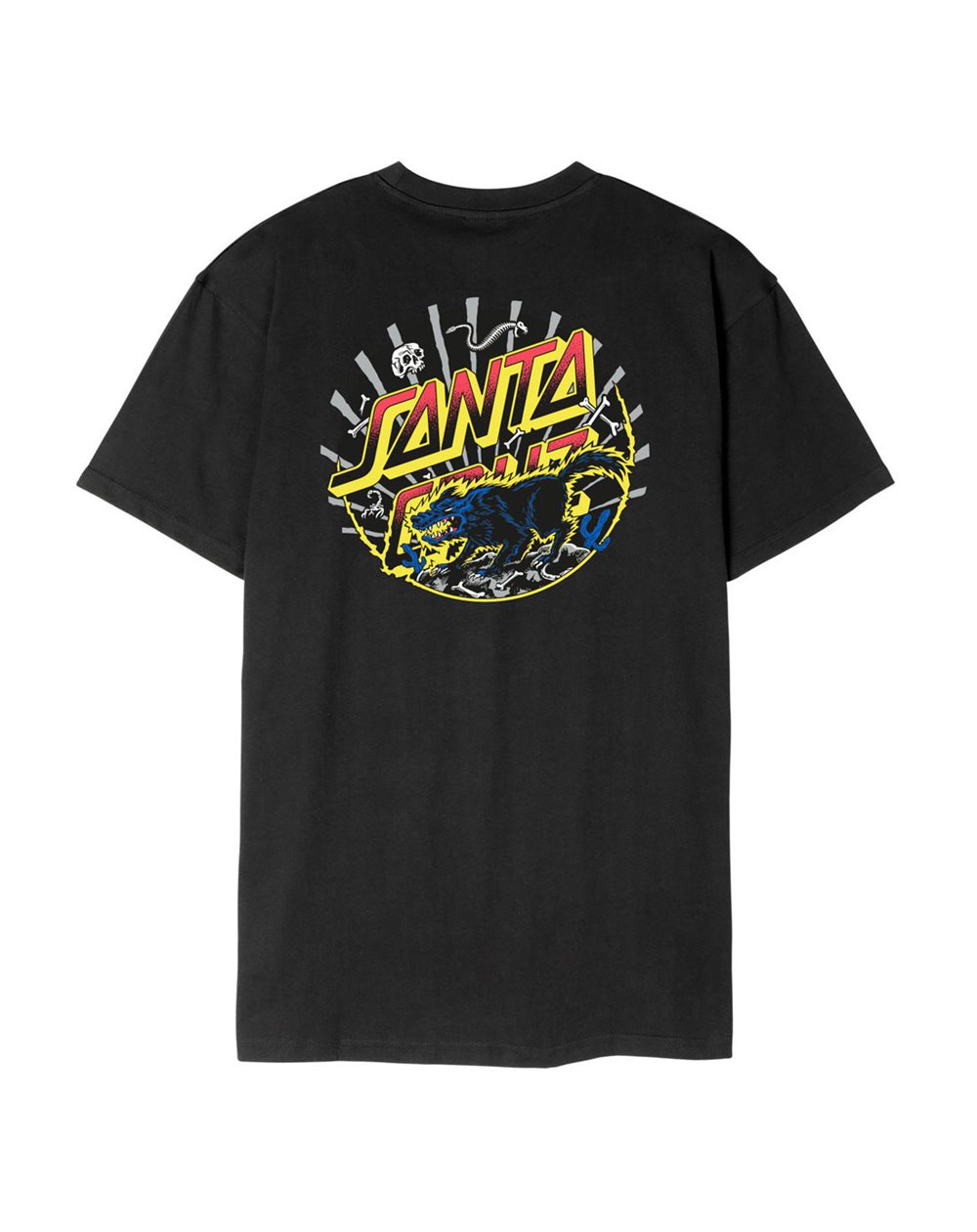 Santa Cruz Camiseta Hombre Kendall Wolf Dot (Black)