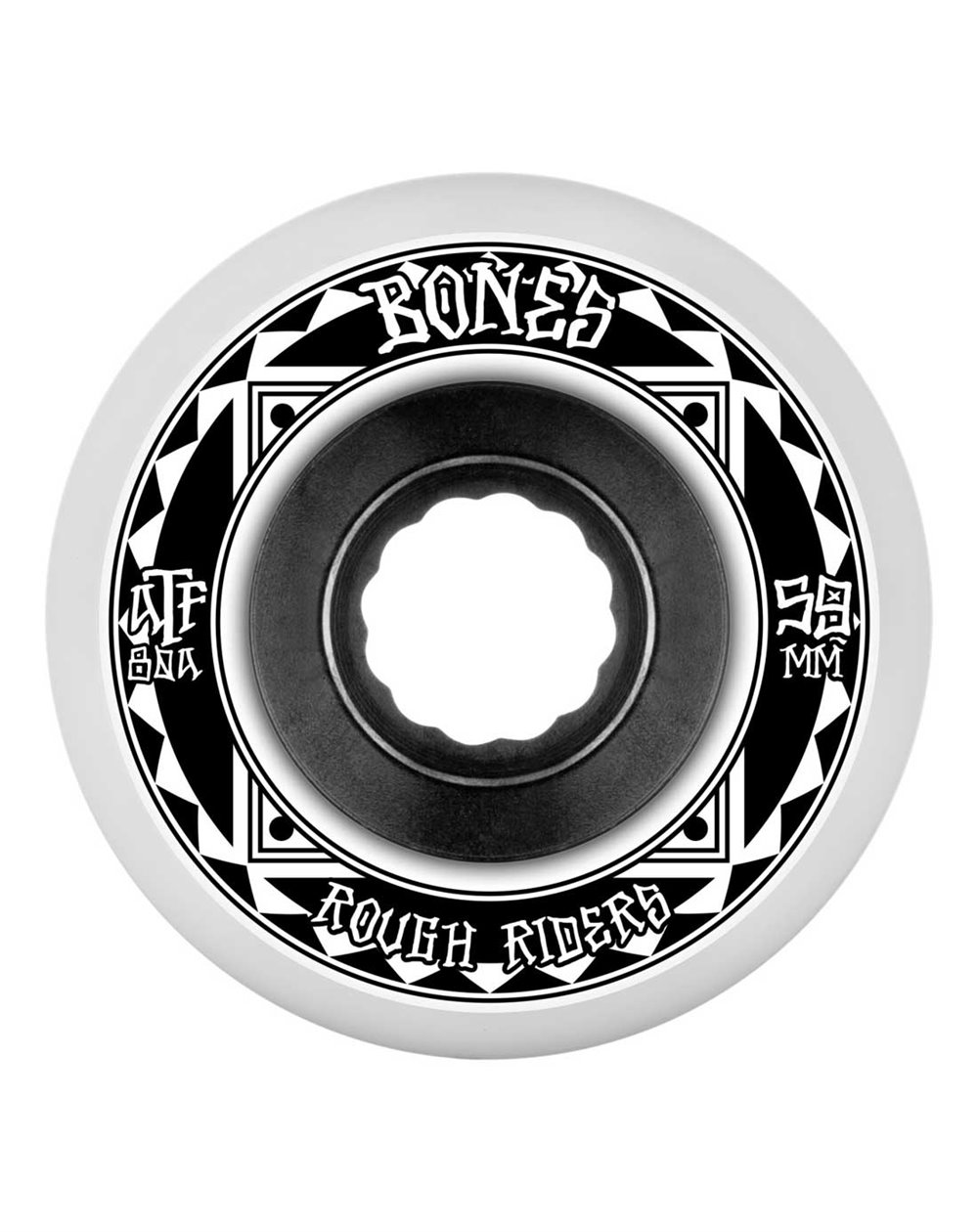 Bones Wheels Rodas Skate ATF Rough Rider Runners 59mm 80A (White)