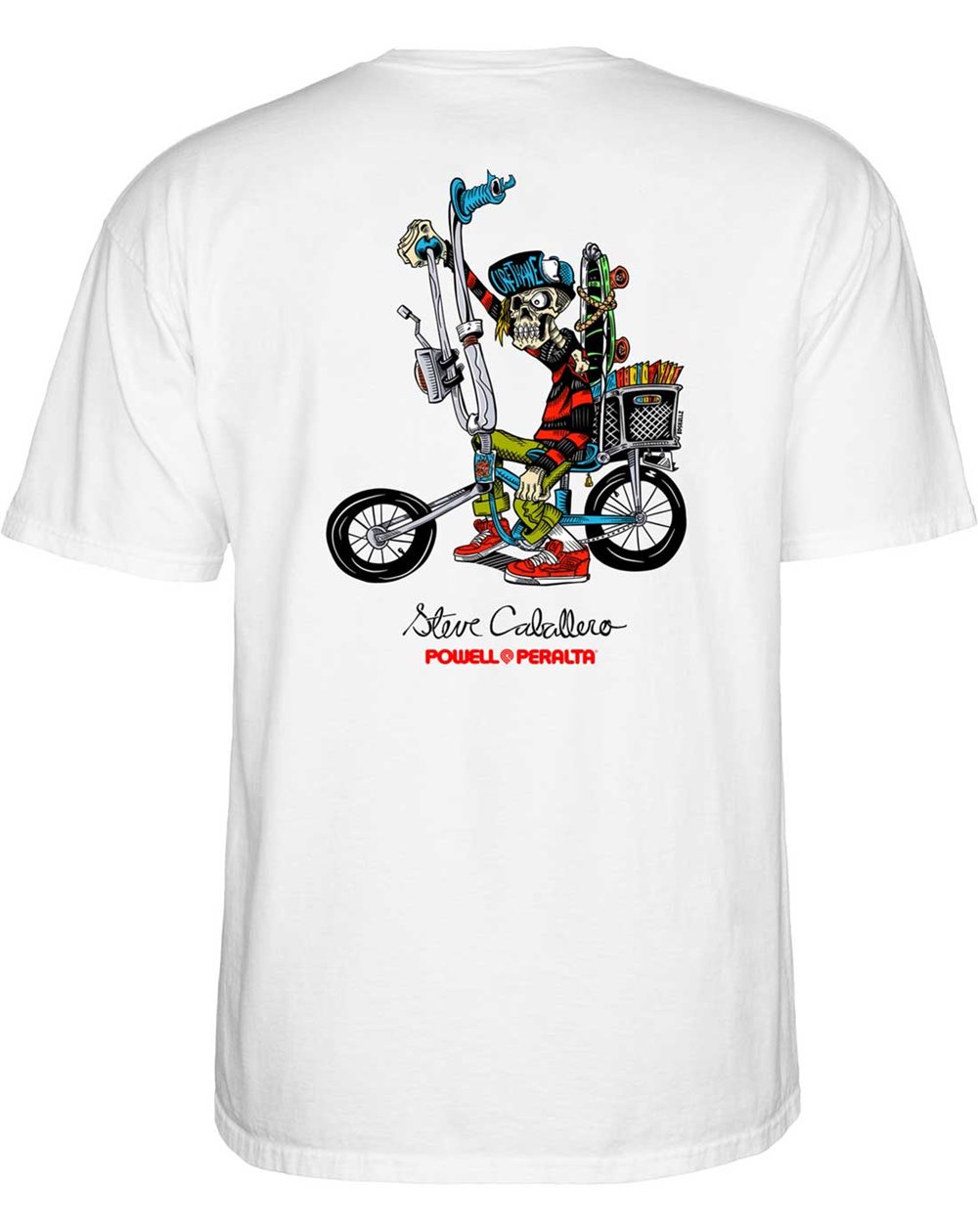 Powell Peralta Camiseta Steve Caballero Chopper Bike (White)