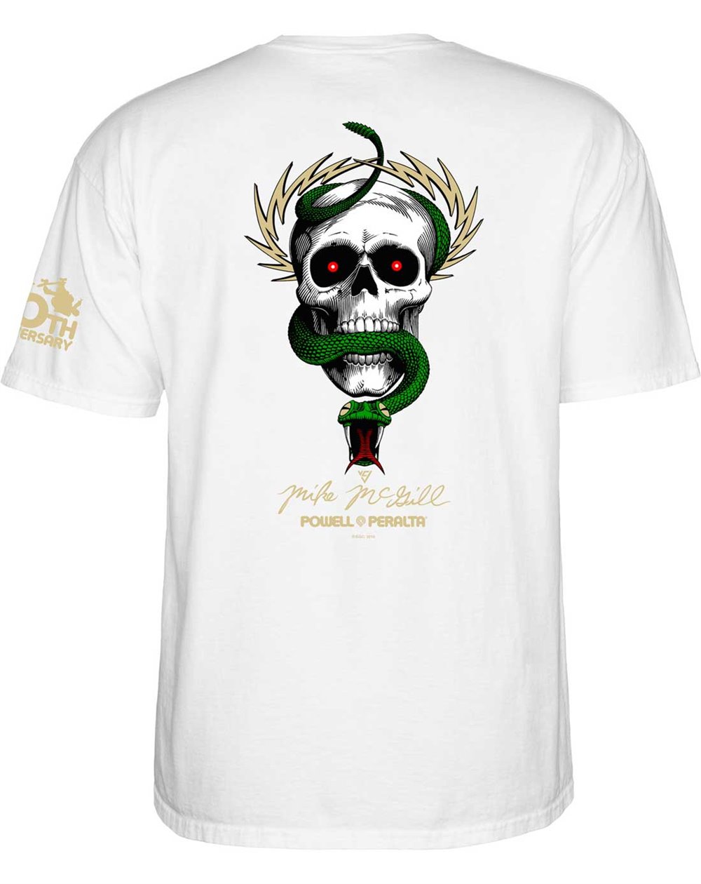 Powell Peralta Camiseta Mike McGill 40th Anniversary McTwist (White)