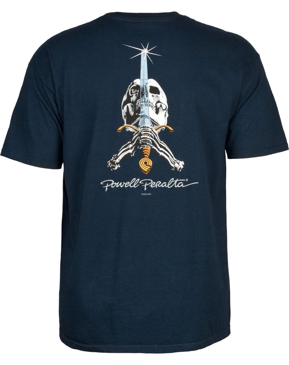 Powell Peralta Camiseta Skull and Sword (Navy)