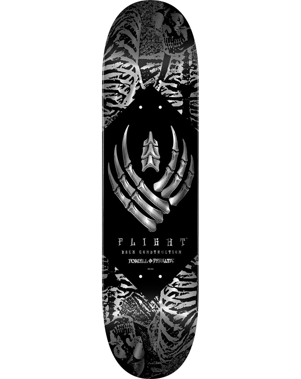 Powell Peralta Planche de Skate Skeleton Foil Flight 8.25" (Silver Foil)