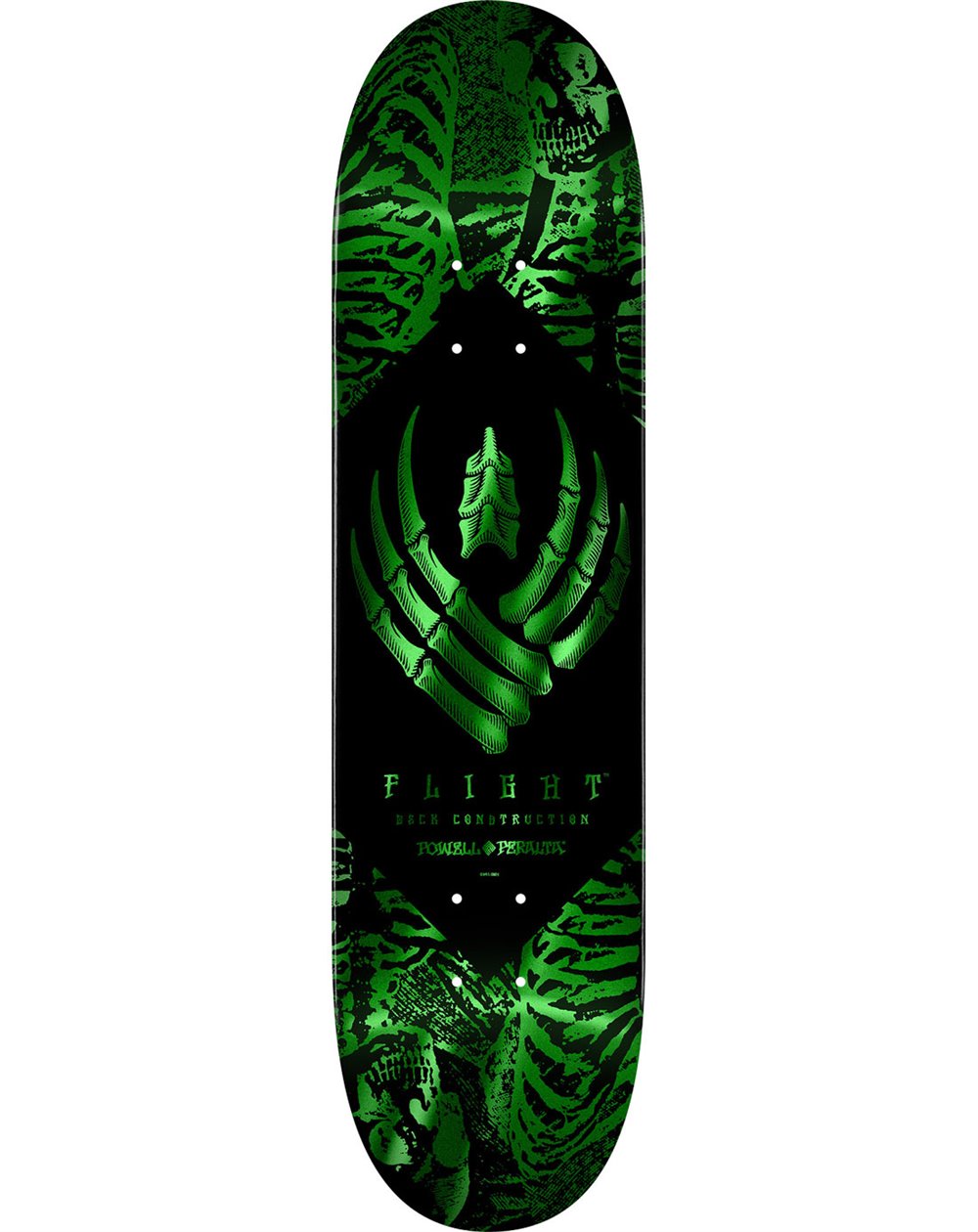 Powell Peralta Planche de Skate Skeleton Foil Flight 8.50" (Green Foil)