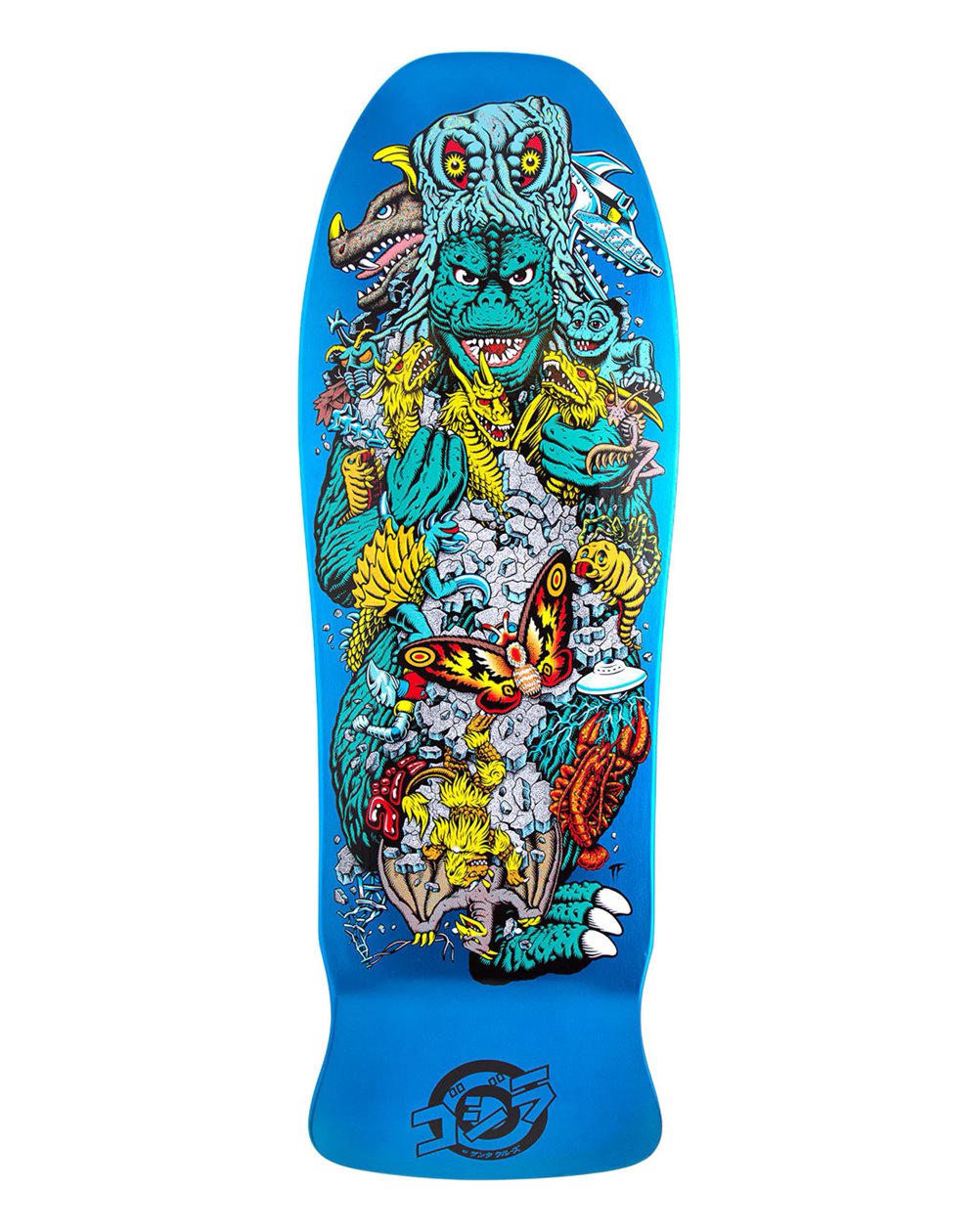 Santa Cruz Skateboard Deck Godzilla Kaiju Roskopp 10.125"