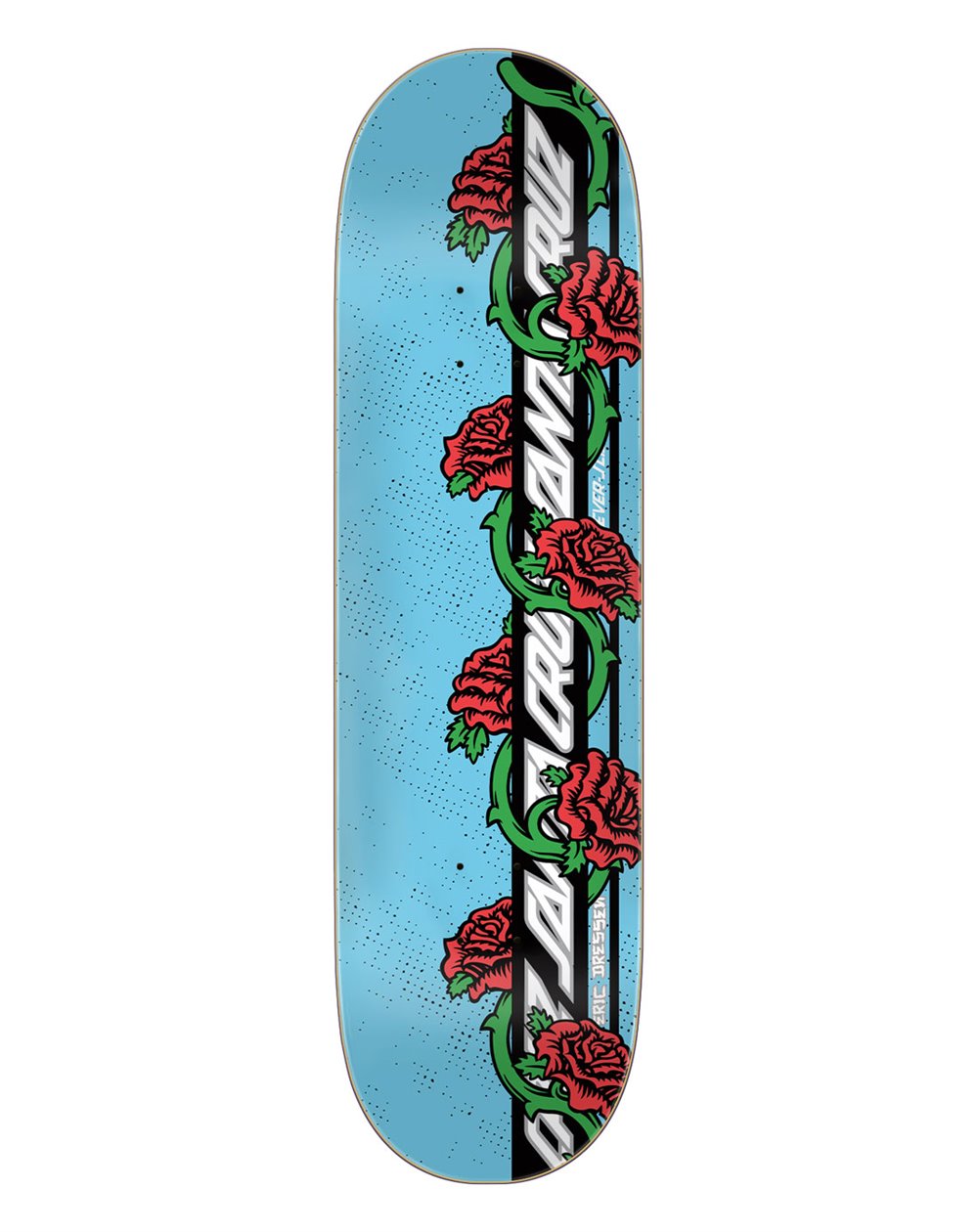 Santa Cruz Skateboard Deck Dressen Rose Vine Everslick 8.50"