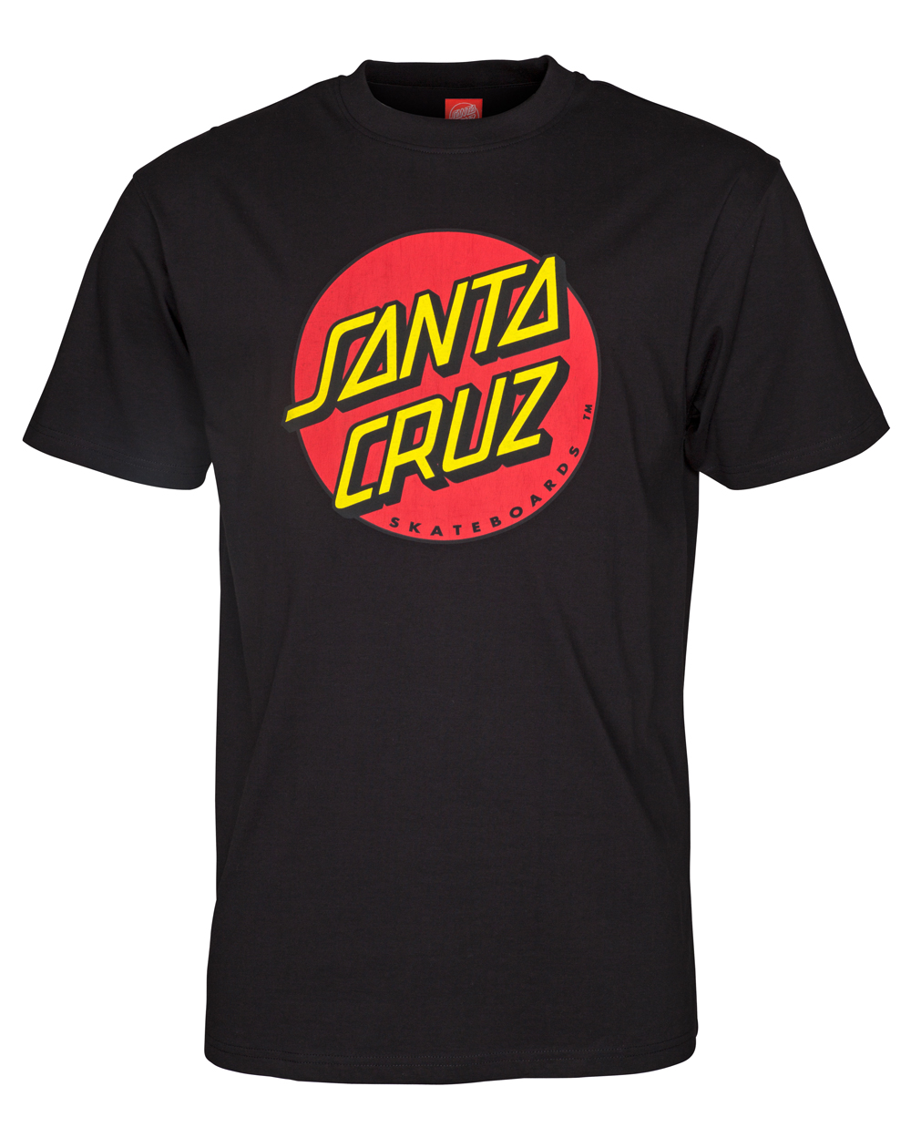 Classic Dot Santa Cruz T-Shirt (Black) for Men | Xtreme