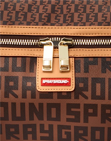 Buy Sprayground Brown Money Check Medium Duffle Bag Online @ Tata