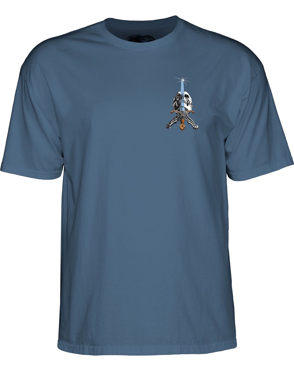 T-Shirt Powell Peralta Skull and Sword (Indigo Blue)