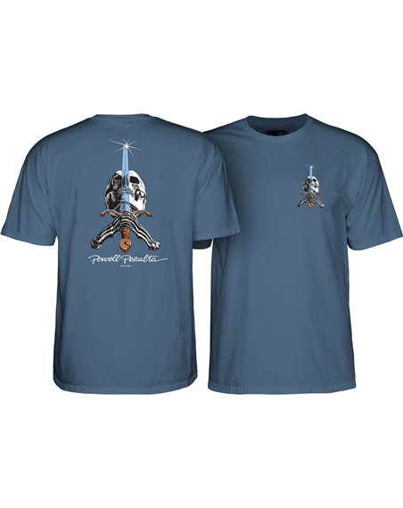 T-Shirt Powell Peralta Skull and Sword (Indigo Blue)